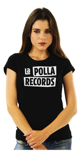 Polera Mujer La Polla Records Logo Punk Impresión Directa