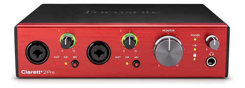 Interfaz Focusrite Clarett+ 2pre Usb-c, Audio Profesional