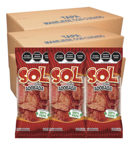 Papas Chipotle 40 Pz 100 G C/u Sol Turbi Papa Caja