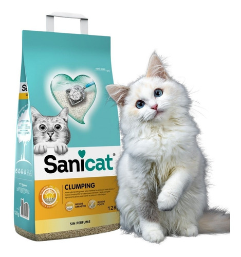 Imagen 5 de 9 de Sanicat Arena Sanitaria Gato Aglutinante 12kg/ Fauna Salud