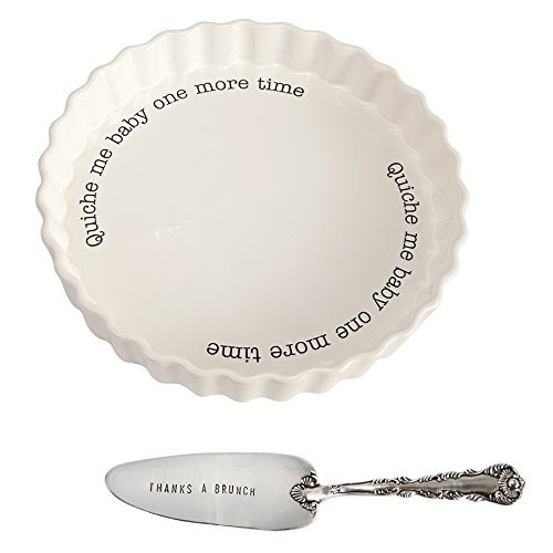 Set De Servir Baker De Pita De Lodo, ??quiche, Blanco