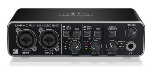 Interfaz de audio Behringer U-Phoria UMC202HD