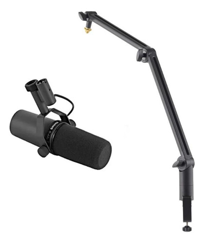 Kit Microfone Shure Sm7b + Pedestal De Mesa Articulado