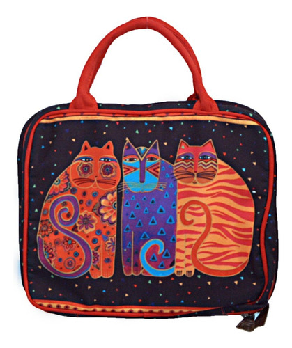 Laurel Burch Feline Amigos Cosmticos Maquillaje Viaje Bolso