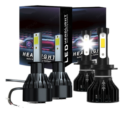 H1 H7 Auto Kit Faros Led Delanteros 16000lm Alto O Bajo Csp