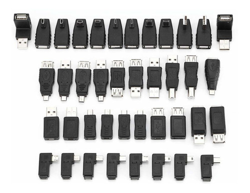 Kit Adaptador Usb 40 Conector Convertidor 2.0 Para 1.0