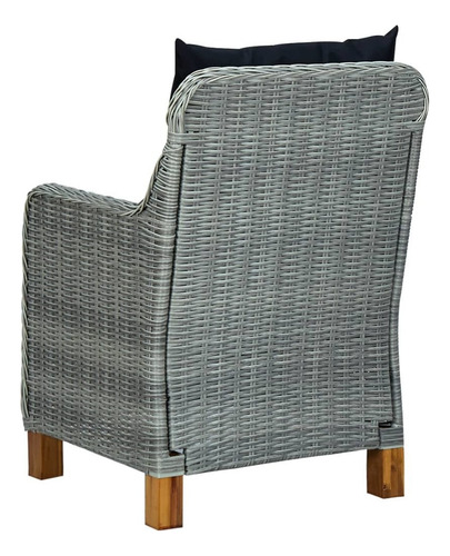 Juego De Comedor De Jardín De 3 Piezas Gris Claro