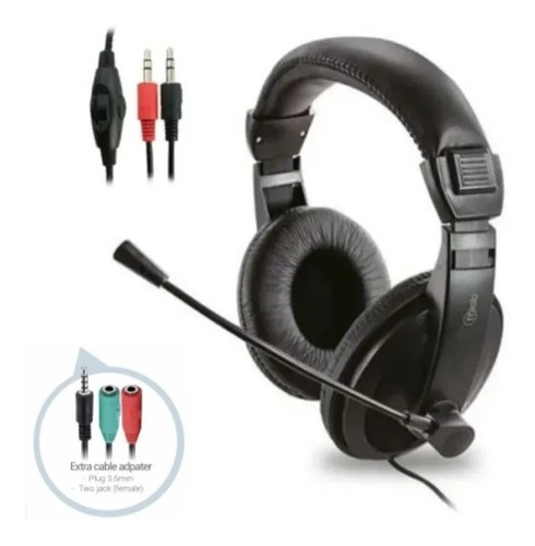 Imagen 2 de 3 de Audífonos Mlab Con Micrófono Talk Headset Pc