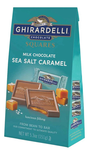 Ghirardelli Squares Chocolate Con Caramelo Y Sal De Mar 151g