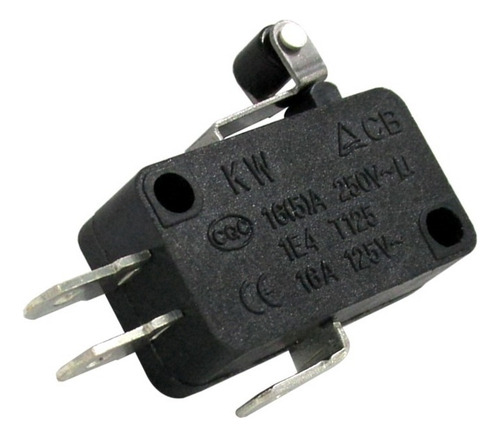 10pcs Chave Micro Switch Fim De Curso Haste 14mm Roldana