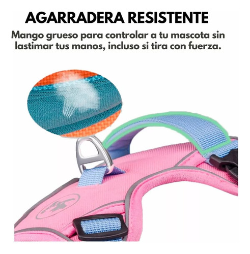 Pechera Arnés Ajustable Reforzada Para Perros Medianos Y