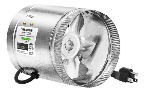 Ventilador A Inyeccion Vivosun Inline Duct