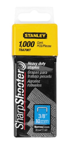 Grampos Trabalho Pesado 3/8 Pol 1000 Peças Stanley - Tra706t