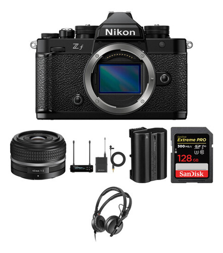 Cámara Nikon Zf Sin Espejo Con Lente 40mm Y Kit Grabación A