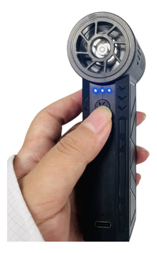 Soplador De Alta Potencia Pistola Mini Jet Turbo Led Estuche