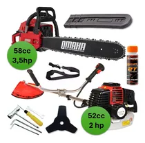 Comprar Combo Desmalezadora Motoguadaña 52cc 2hp + Motosierra 3,5 Hp Cilindro 58cc Con Aceite Lusqtoff Para Uso Profesional Motor 2 Tiempo A Explosion Naftero Nafta Gasolina