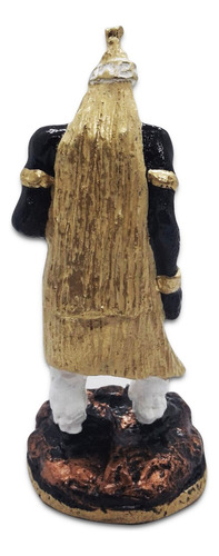 Estátua Imagem Orixá Obaluaê Obaluaiê Proteção 15 Cm