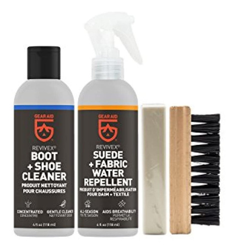 Imagen 1 de 5 de Gear Aid Revivex Kit De Cuidado De Botas De Gamuza Y Tela Co
