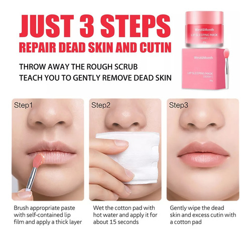 Mascarilla Labial De Gelatina, Mascarilla Reparadora Labios
