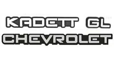 Kit Emblemas Chevrolet Kadett Gl Até 96 - Modelo Original