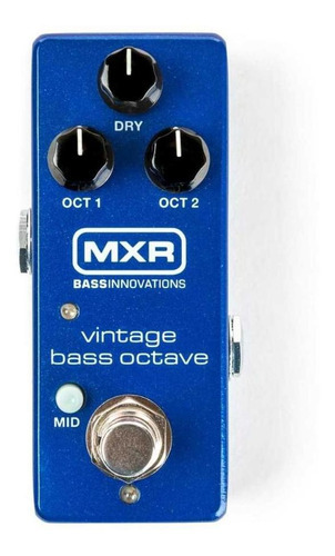 Pedal Mxr Vintage Bass Octave Mini M280 Dunlop 12247 Cor Azul