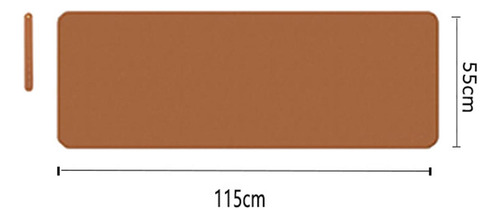 Mantel Individual A Prueba De Aceite Marrón Claro 55x115cm