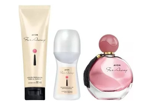 Set X 3 Far Away Perfume + Deso - mL a $424