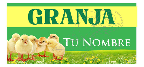 Cartel Marquesina Polleria Letrero 150 X 70 Cm