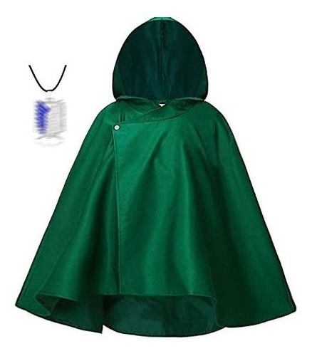 Unisex Anime Cloak Shingeki No Green Cape Kyojin Hallow...