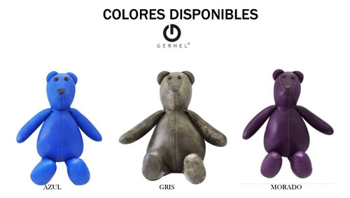 Oso De Piel Color Azul