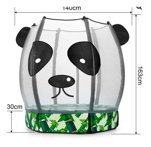 Relaxdays Panda Saltarín Hinchable 51 Cm | Con Bomba De Aire | Sin BPA | Soporta 50 Kg | Juguete Equilibrio Desde 3 Años