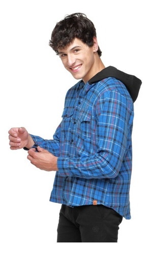 Imagen 2 de 7 de Camisa Vicus Hood Azul