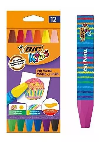 Bic Plastidecor - Crayones de colores surtidos (paquete de 36)