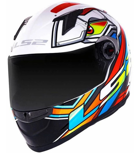 Capacete Masculino Ls2 Classic Ff358 Xdron Neon Laranja 56