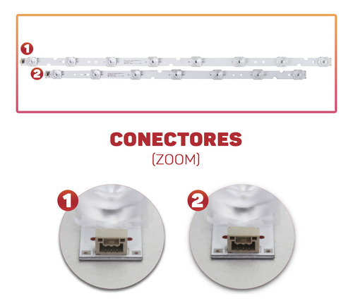 Kit 4 Barras De Led Compatível 55p65us 55p65 55hr330m07b2