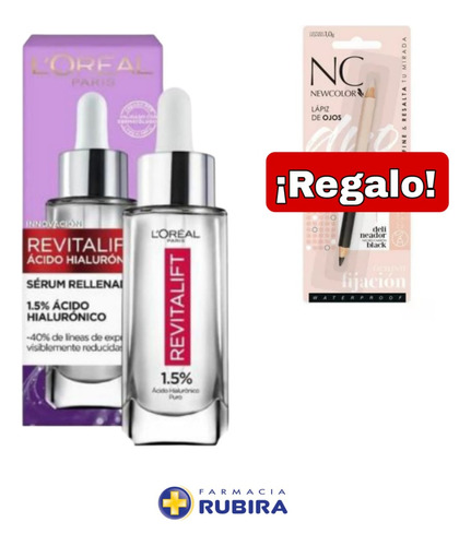 L´real Revitalif Serum Acido Hialurónico + Regalo