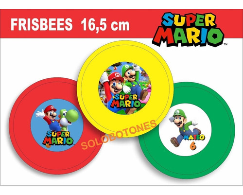 Pack De 33 Frisbees Mario Bros Fortnite Souvenir 16.5cm 