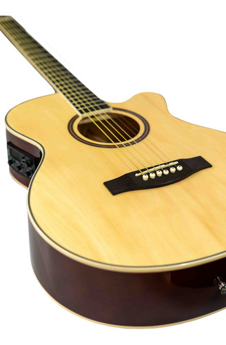 Guitarra Electroacustica Bamboo Ga-40-nat-q-ar 40 Pulgadas