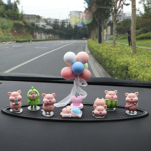 Juego De Figuritas De Cerdo, Esculturas Conjunto De Globos