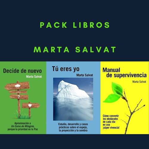 Pack Marta Salvat- Decide De Nuevo + Tu Eres Yo+ Manual -gru