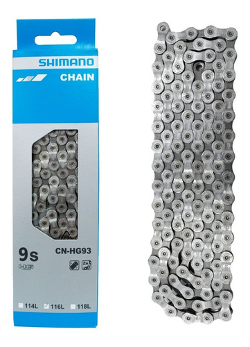 Cadena Bicicleta Shimano Cn-hg93 9 Vel 116 Eslabones