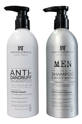Shampoo Martha Debayle Anti-dandruff Dama Y Body Wash Hombre