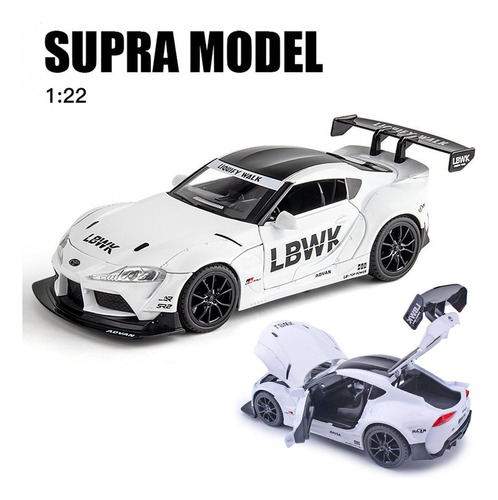 Toyota Supra Gr Versión Pista Miniatura Metal Car Deportivos