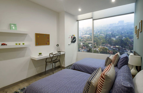 Departamento Con Alberca Climatizada, Cafeteria, Sky Lounge,