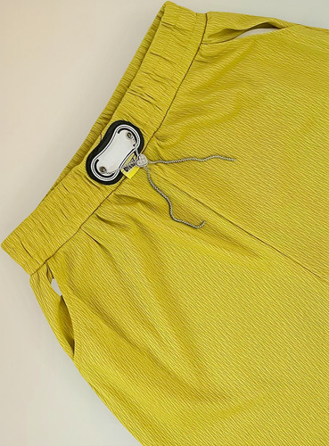 Pantalón Casual Tela Canalé Ancho Para Mujer