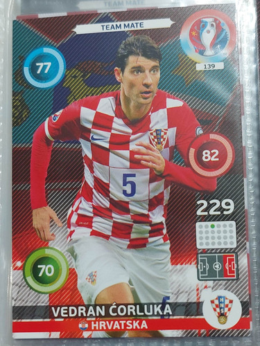 Carta Adrenalyn Xl Euro Copa 2016 / Vedran Corluka