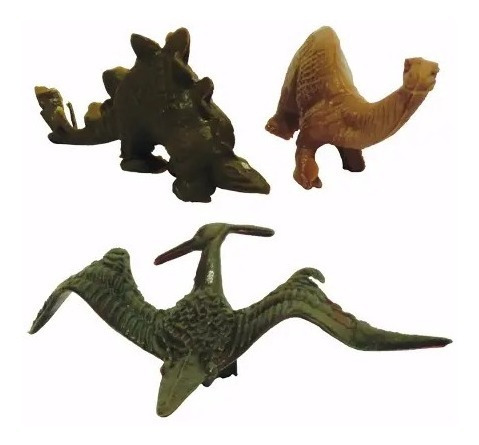 Dinosaurios X4 Unidades De Cotillón Para Piñata O Bolsita 