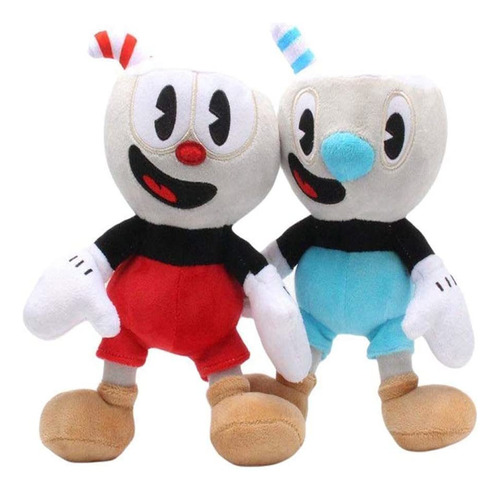 Uiuoutoy Cuphead Mugman Plush 9 Figuras Juego De 2 Piezas