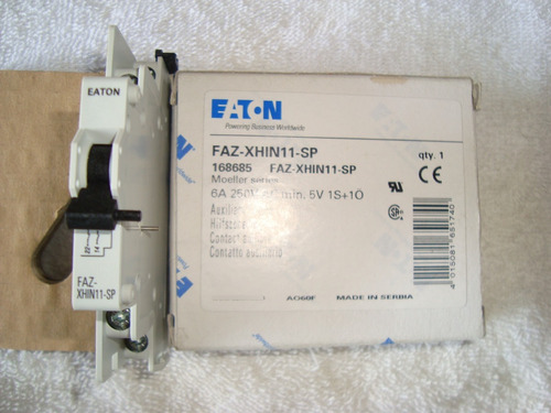 Contacto Auxiliar Eaton Faz-xhin11-sp - 6a /250v