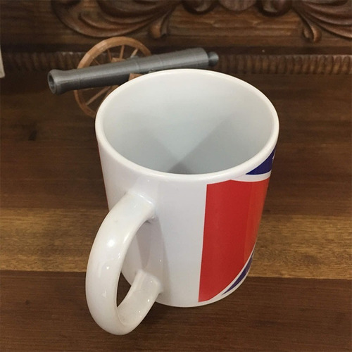 Imagem 3 de 3 de Caneca Cerâmica Bandeira Confederada 325ml